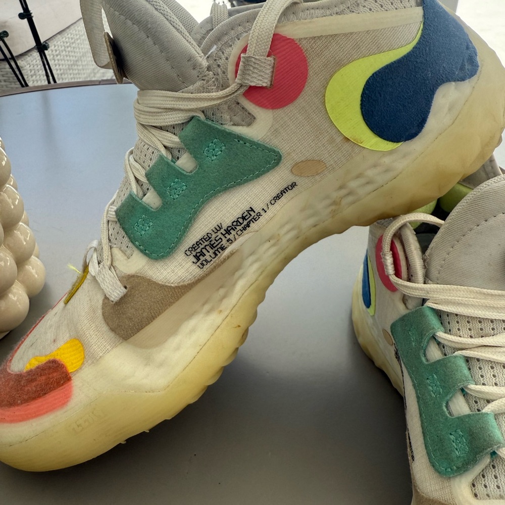 adidas James Harden Sneakers with Colorful Accents
